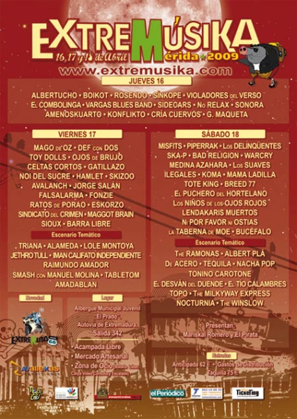 Presentado el cartel del Extremúsika