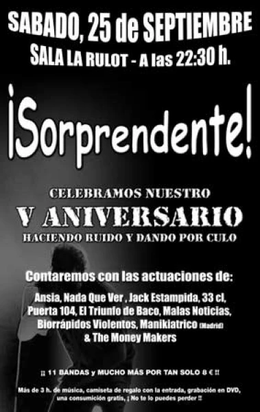 V Aniversario de Sorprendente